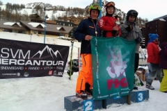 Tristan Gauci, Charles Besançon et Guillaume Margueritte catégorie Ski jeune homme