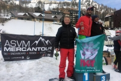 Florian Lombardo (représenté)  et Stéphane Gauci podium scratch snowboard
