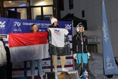 Clémence  Besançon Championne  de France et Fanny Rossi Médaille de bronze au  Championnat de France de Ski FSGT 2020 catégorie jeune